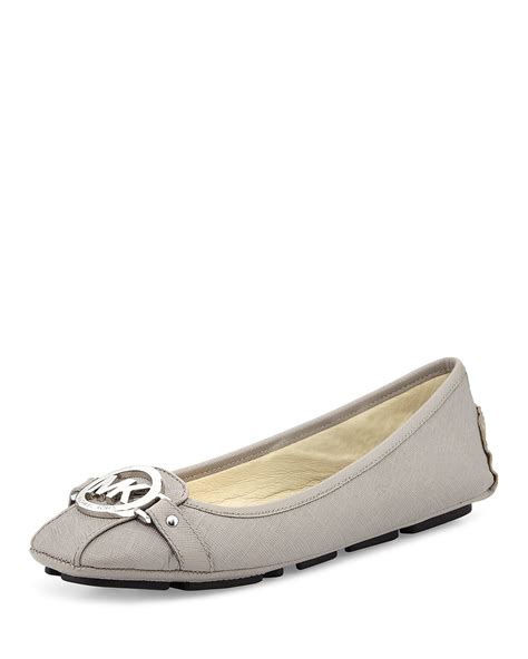 michael kors tan flat square front shoes suede|flat Michael Kors wanita.